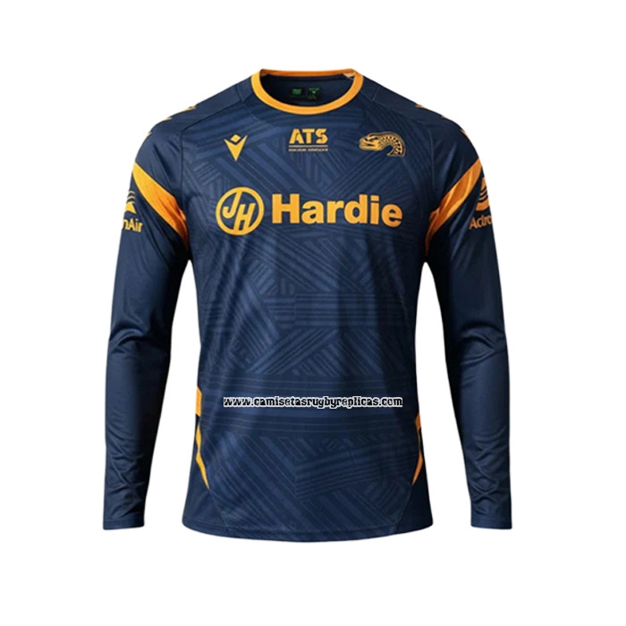 Camiseta Parramatta Eels Manga Larga Rugby 2026 Azul
